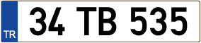 Truck License Plate